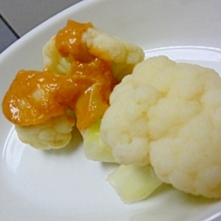 カリフラワーの一番好きな食べ方 酢味噌サラダ レシピ 作り方 By ybkmk 楽天レシピ